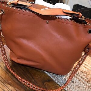 ▪️Burnt Orange & Gold Embellished Handbag